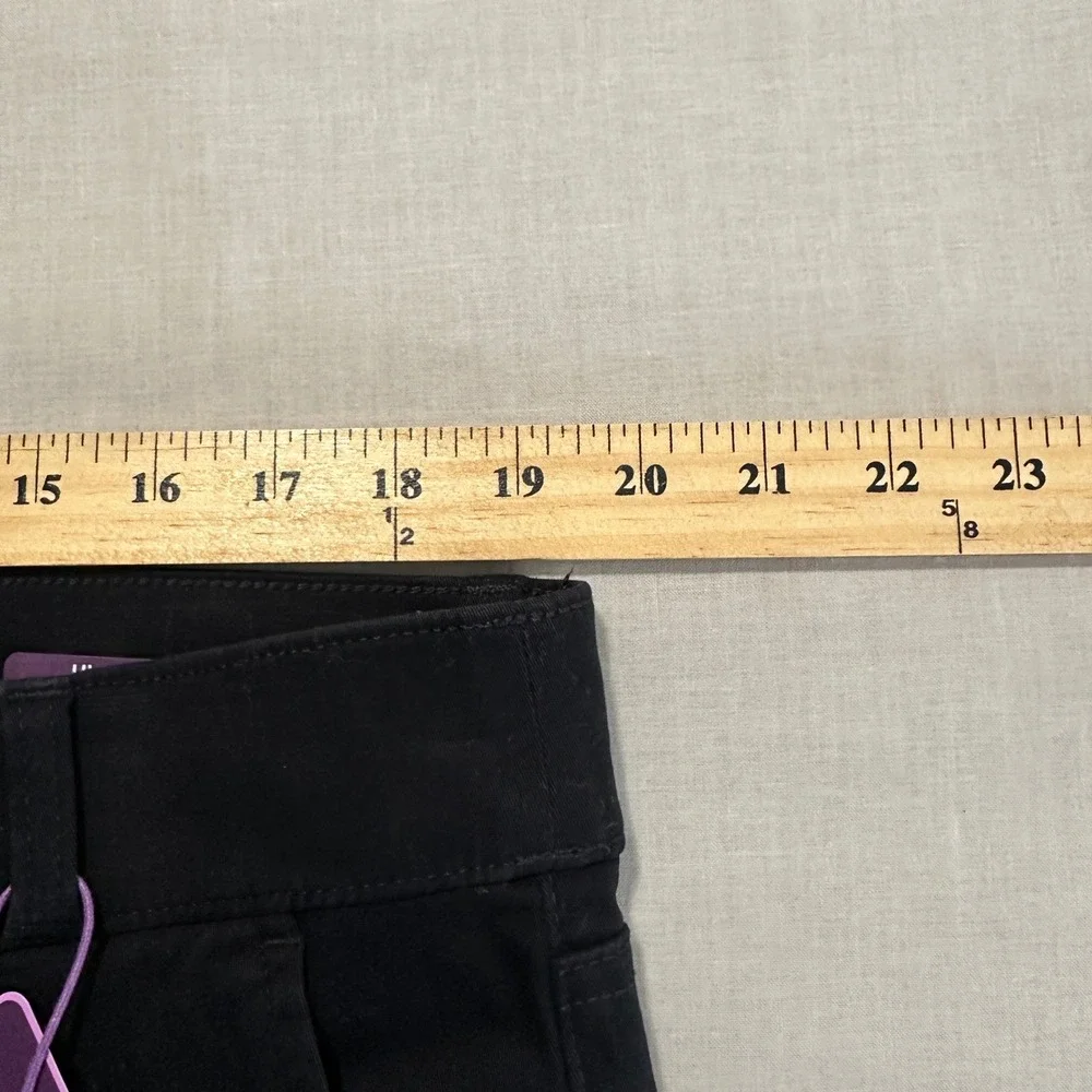 Gloria Vanderbilt Women's 18 Average Wide Leg Crop Black Shape Effect Pants NEW